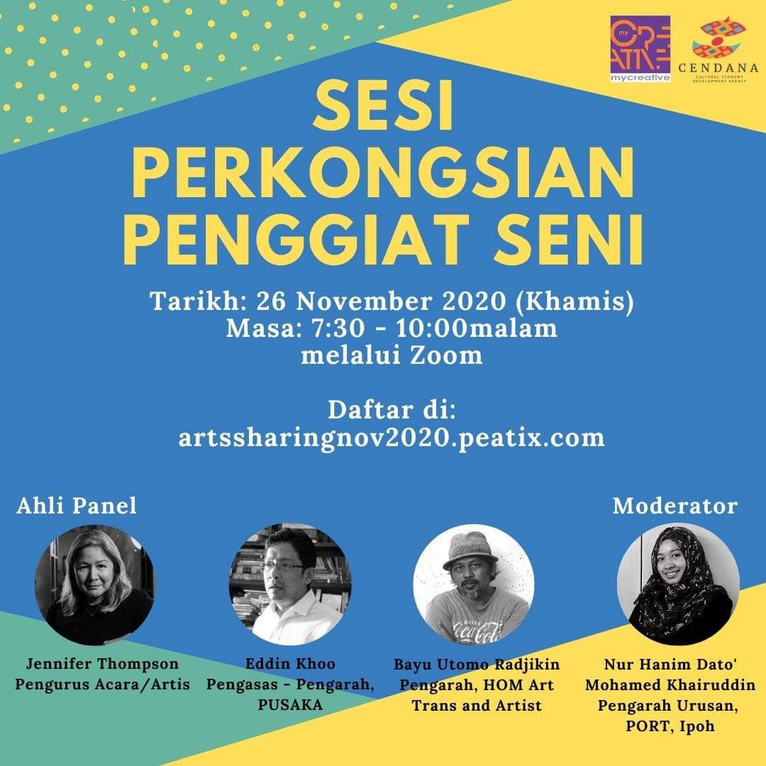 SESI PERKONGSIAN PENGGIAT SENI NOVEMBER 2020